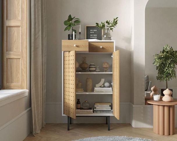 Комод высокий с дверками и ящиками KOTO арт KT19 - Вид 2