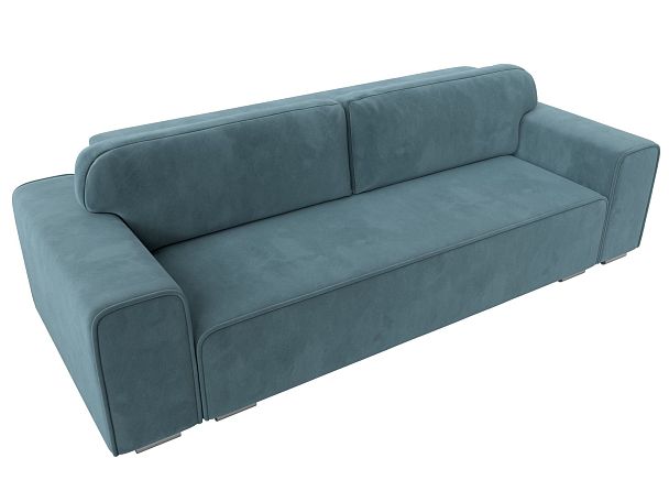 Прямой диван Лига-029 Велюр бирюзовый - Вид 5