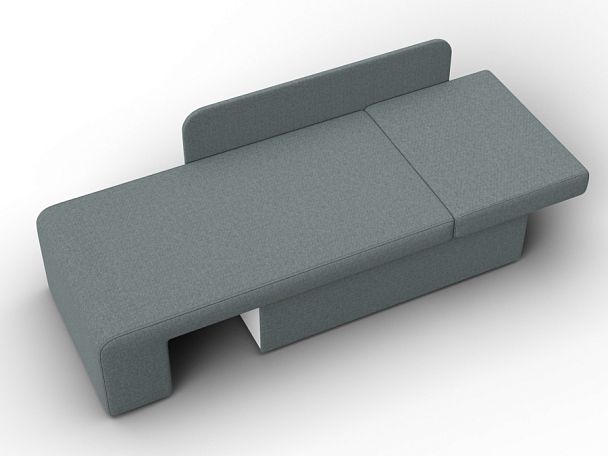 Кушетка Лига-097 Рогожка серый - Вид 8