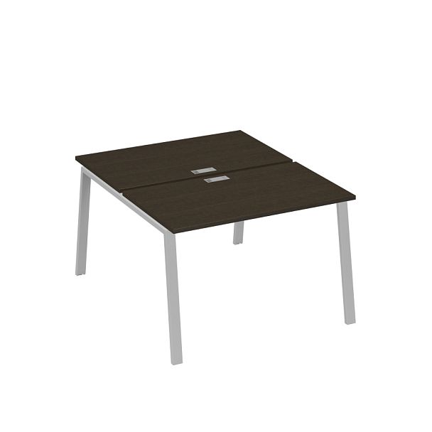 Рабочая станция 2х120 с металлокаркасом TRE A4 А4 Б3 173 БП венге / металлокаркас серый - Вид 1