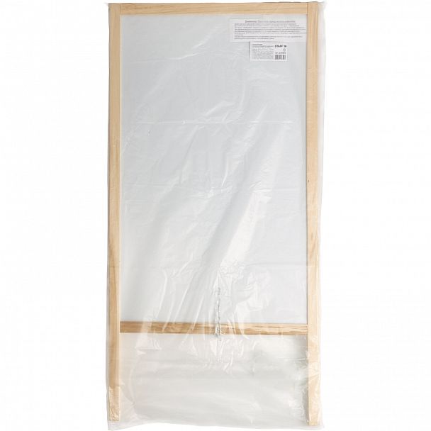 Доска-штендер двусторонняя для мела и магнитно-маркерная (54х109 см), черная/белая, STAFF, 236889 - Вид 10