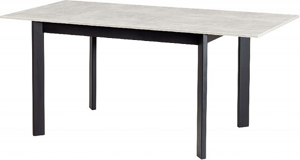 Стол деревянный кухонный раскладной Стил 120(170)*80 Бетон/Черный - Вид 7