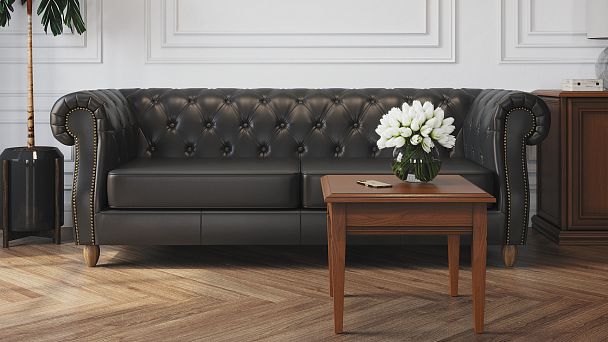 Кресло Tudor 102x105x80 чёрный - Вид 2