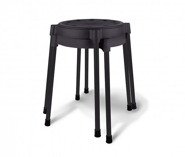 Каркас табурета SHT-S36 Sheffilton черный муар - Вид 4