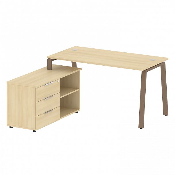 Рабочая станция "Metal System" БА.РС-СТС-2.3 акация/мокко - Вид 2