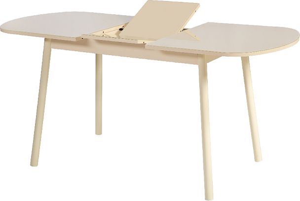 Стол раскладной стеклянный Вин 120 Кремовый/Кремовый - Вид 5