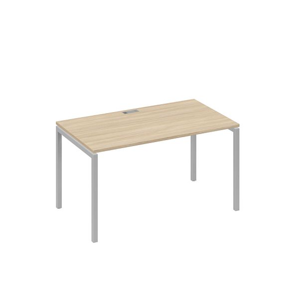 Стол письменный на металлокаркасе DUE A4 А4 Б2 024 БП дуб скандинавский / металлокаркас серый - Вид 1