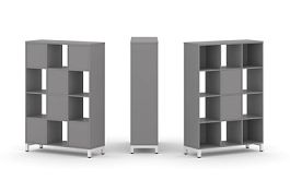 Стайл Проджект Набор стеллажа одностороннего, 4 яруса SN.NS-431 Серый Пепел/Металл Белый 1121*400*16 - Фото предпросмотра