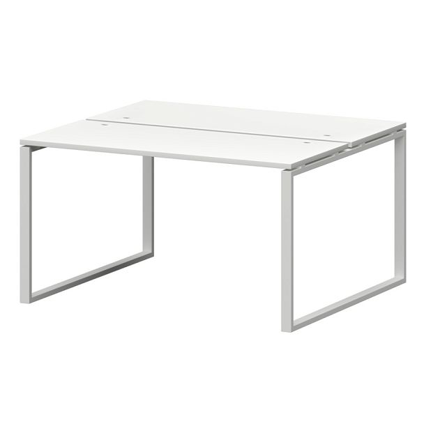 Бенч двойной на металлокаркасе СМС2-О-12К.120.Пр25 Белый/Белый 1200x1236x750 Смарт - Вид 1