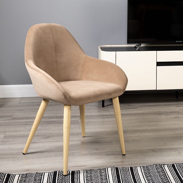 Кресло Kent Diag beige/нат.дуб - Вид 8