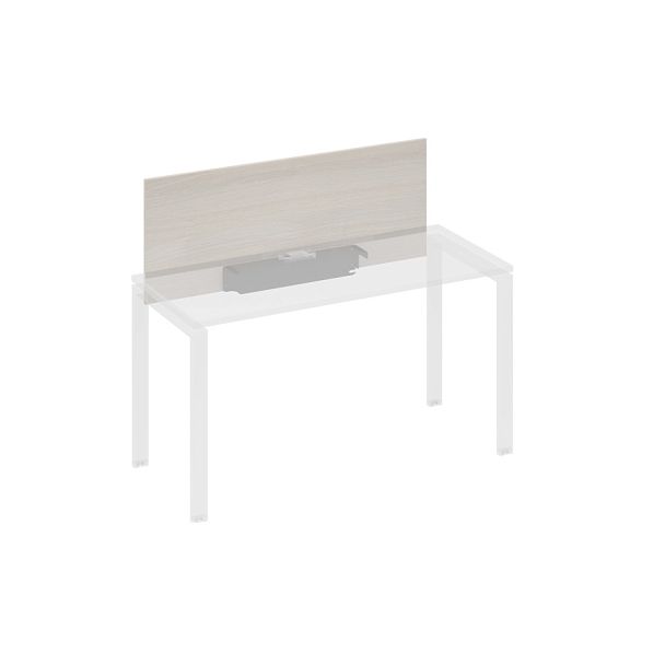 Экран настольный фронтальный для стола 140 с кабель-каналом A4 А4 Б 832 БП дуб / металлокаркас антрацит - Вид 1