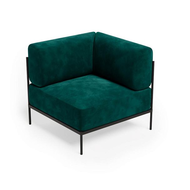 Rio Модуль угловой РСЕ-02 Nebby 626/Металл Черный 810*810*770 - Вид 1