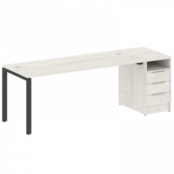 Рабочая станция "Metal System" БП.РС-СТП -1.5 дуб наварра/антрацит - Вид 1