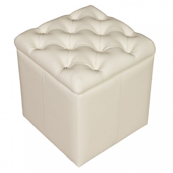 Пуф "Амалия Люкс" белый - Вид 3