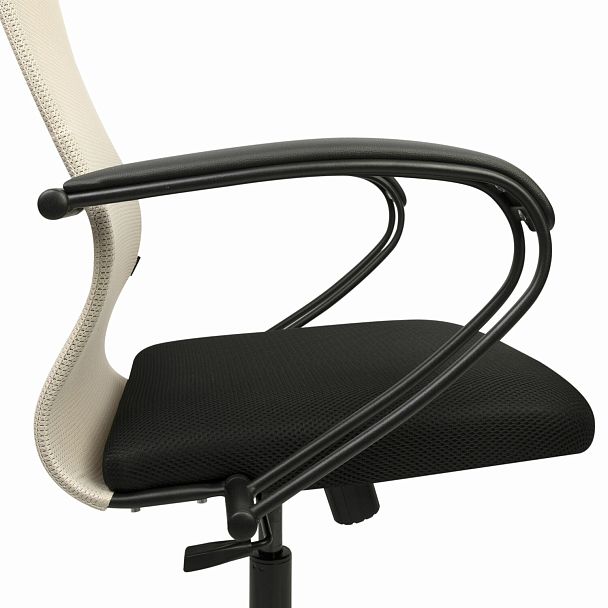 Кресло BRABIX PREMIUM "Ultimate EX-800" пластик, плотная двойная сетка Х2, черное/бежевое, 532916 - Вид 12