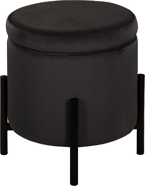Комплект пуфов Кен с местом для хранения Темно-серый Confetti stone/черный, 2 шт. - Вид 2