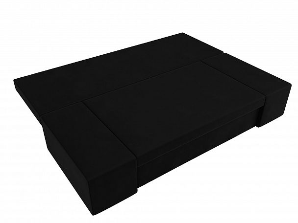 Диван прямой Сан Марко (полностью микровельвет черный) - Вид 7