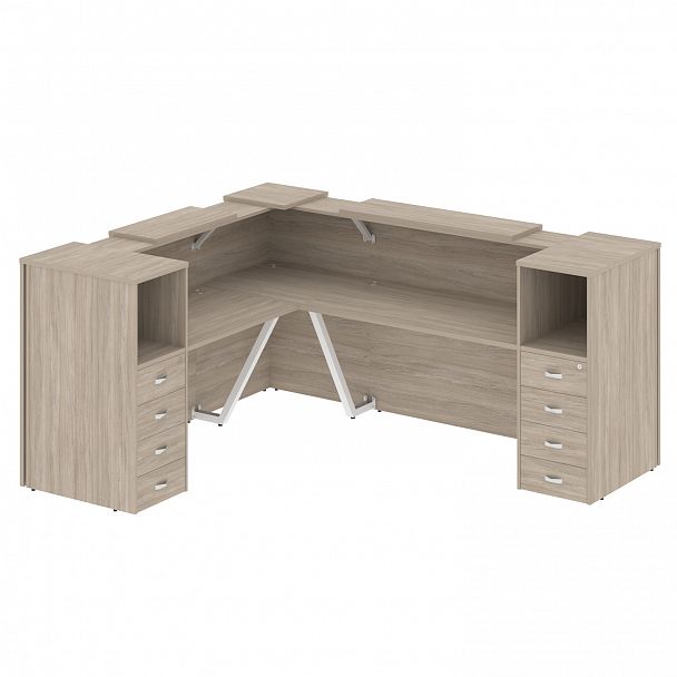 Ресепшн Г-образный "Onix" O.R-K-29 дуб аттик - Вид 1