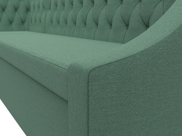 Диван кухонный угловой Мерлин левый угол Рогожка зеленый - Вид 4