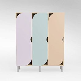 Шкаф 3-секционный, фасад МДФ - Фото предпросмотра