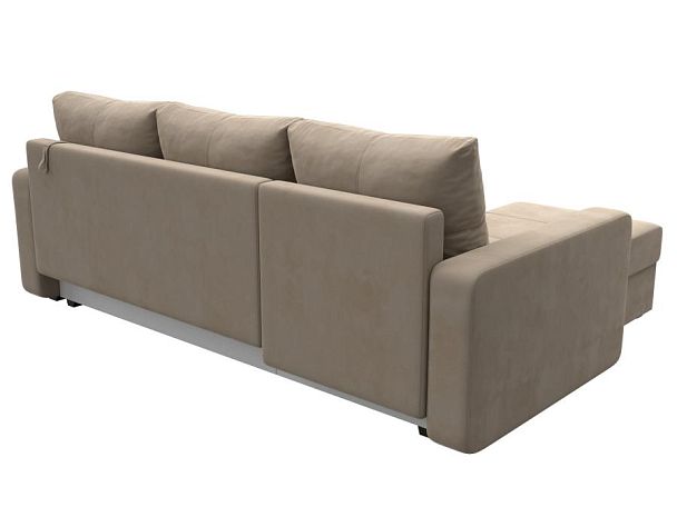 Диван угловой Ливерпуль Лайт левый угол Велюр бежевый - Вид 6