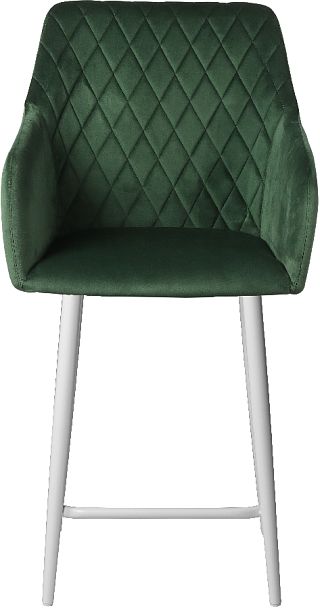 Полубарное поворотное кресло Барли К, Confetti deep forest/белый - Вид 3