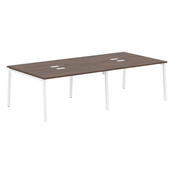 Стол 4-х местный ELWST 2713 Дуб Денвер тёмный/Белый 2726х1346х750 EDIS - Вид 1