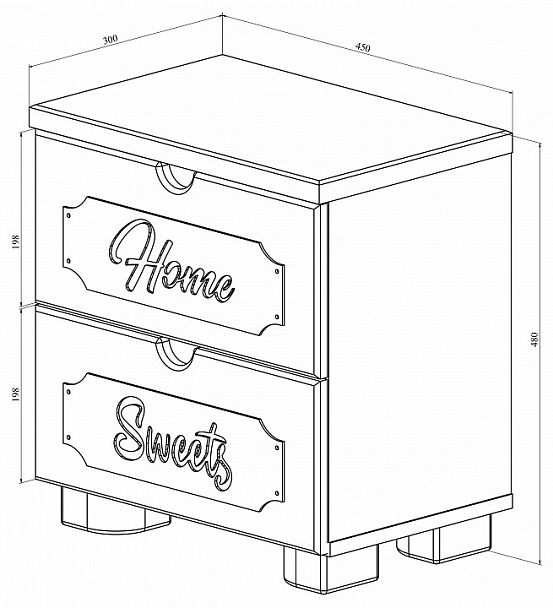 Тумбочка ДримСтар ДС-14 - Вид 6