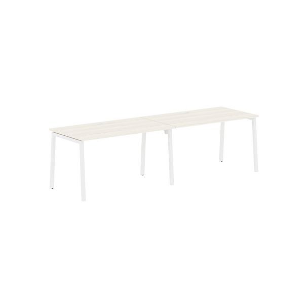 Стол 2-х местный ELWST 2780 Ясень Траун/Белый 2726х800х750 EDIS - Вид 1