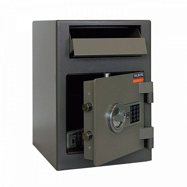 Сейф депозитный VALBERG "ASD-19 EL", 489х342х381 мм, 38 кг, электронный замок, крепление к полу - Вид 1