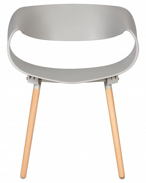 Стул обеденный DOBRIN ALIEN (ножки светлый бук, цвет светло-серый (GR-01)) - Вид 6