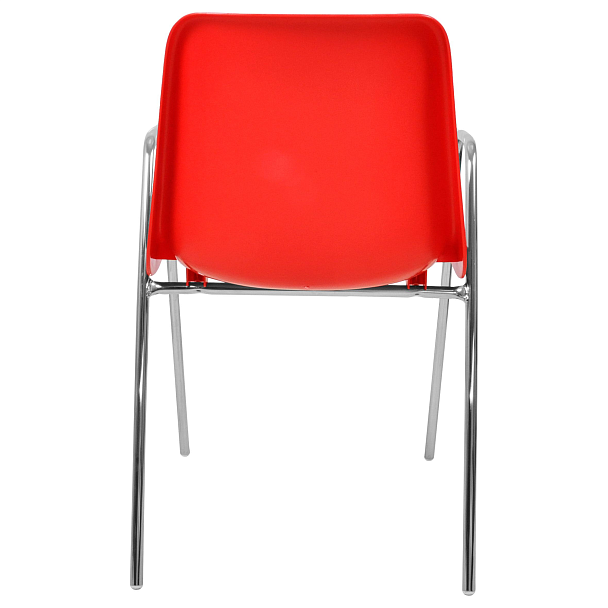 Стул Vicenza (4 высокие ножки c подлокотниками), каркас Хром, красный, РП+ИК, стопируемый - Вид 3