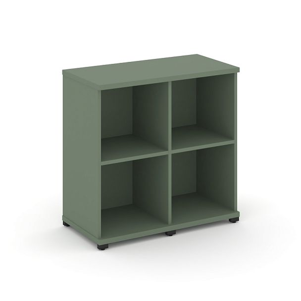 Concept Стеллаж 2 узкие секции, 2 ниши CN.STU-220 Кобо/Металл Черный 836*420*818 - Вид 1