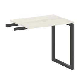 Metal System Quattro Приставной элемент на О-образном м/к 40БО.ПР-2 Дуб наварра/Антрацит металл 800*600*750 - Фото предпросмотра