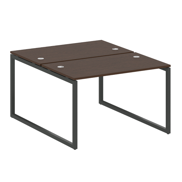 Metal System Quattro Р. ст. на О-образном м/к 40БО.РАС-СП-2.2 Венге/Антрацит металл 1200*1475*750 - Вид 1