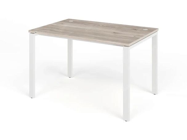 TANDEM RTD062-MK-120-MA Стол прямой на металлокаркасе ун-й 1200х800х750 Дуб Маувелла/Белый - Вид 1