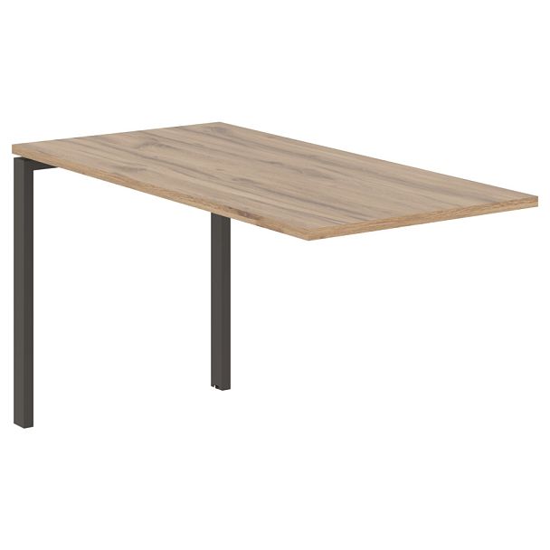 Брифинг-приставка EUB 1367 Дуб Денвер светлый/Мокко 1360х670х750 EDIS - Вид 1