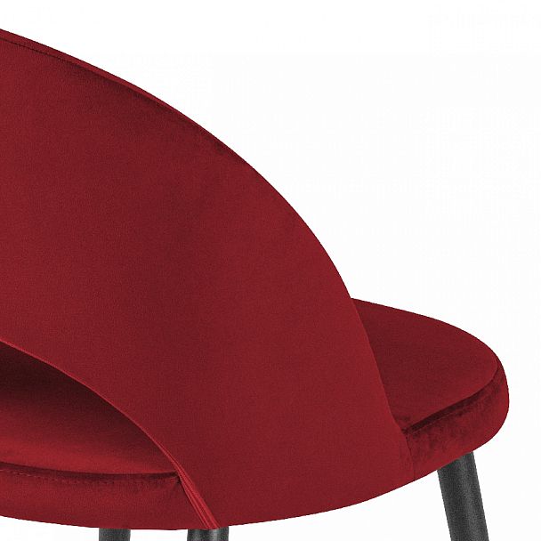 Стул кухонный Рэди бордовый велюр/черный - Вид 9