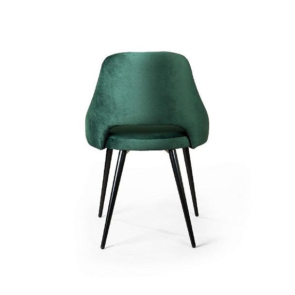Стул William, бархат зелёный 19/ черный конус - Вид 5