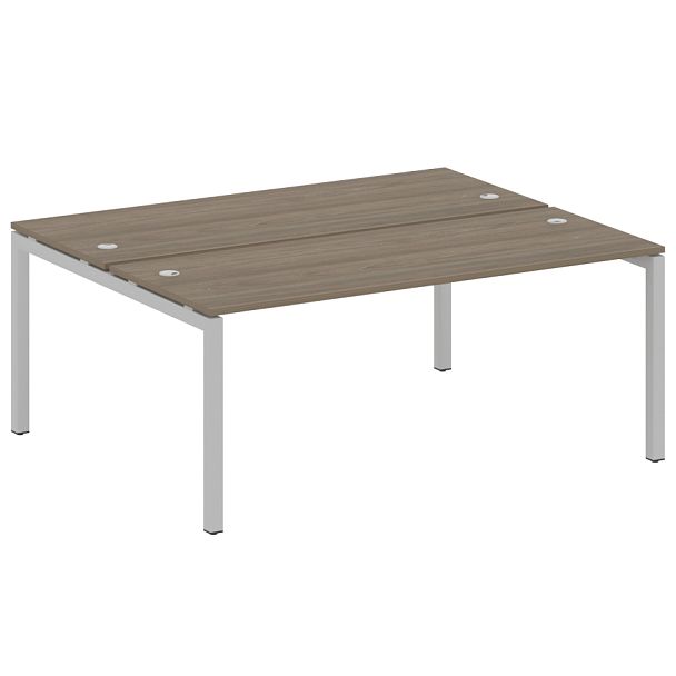 Metal System Quattro Р. ст. на П-образном м/к 50БП.РАС-СП-2.5 Вяз/Серый металл 1800*1475*750 - Вид 1