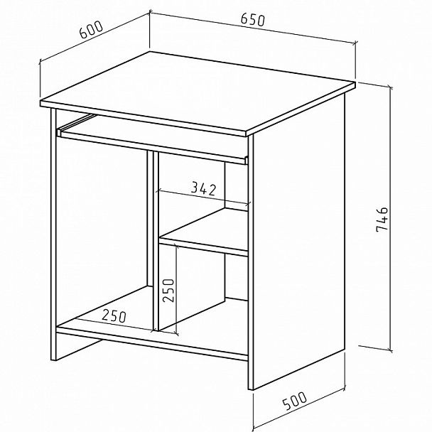 Стол компьютерный Имидж-1 - Вид 2