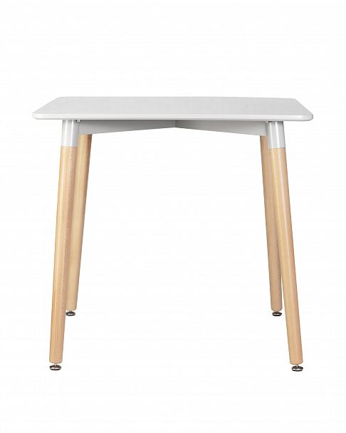 Стол обеденный DOBRIN SERRA (ножки светлый бук, столешница светло-серая) - Вид 3