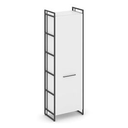 Rift Гардероб RF.GB-51 (L) Белый Бриллиант/Металл Антрацит 640*396*2010 - Фото предпросмотра