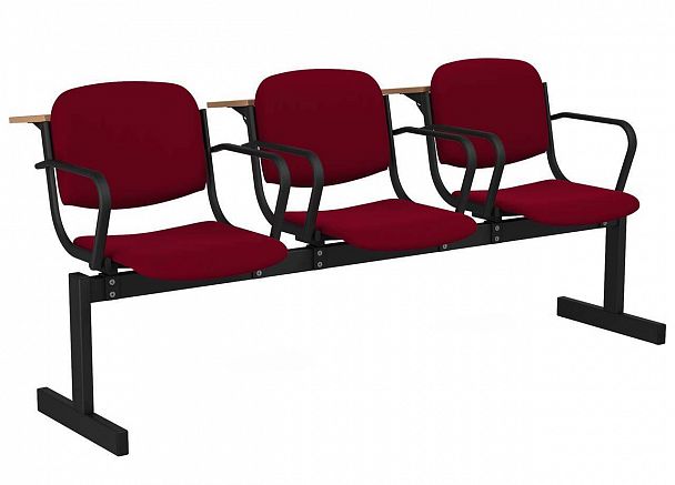 3-местный, мягкий, откидной, лекционный "253МПЛ" - Вид 2