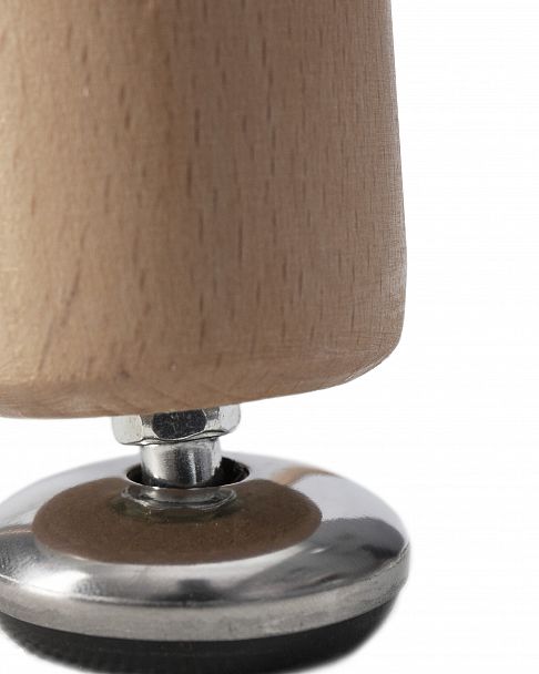 Стол обеденный DOBRIN SERRA WIDE (ножки светлый бук, столешница светло-серая) - Вид 6