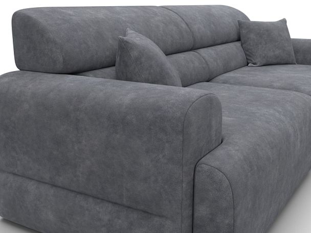 Диван прямой Лига-109 НПБ Велюр серый - Вид 4