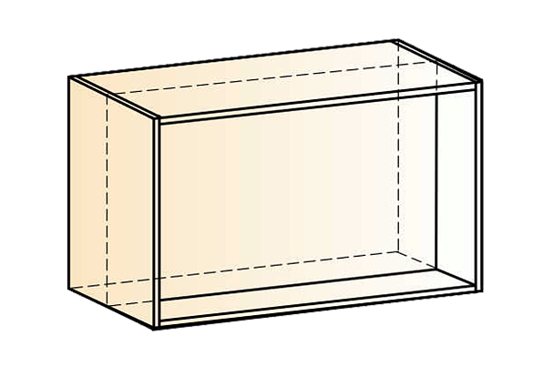 Шкаф навесной под вытяжку L600 Н360 Кухня 00.02.0133  - Вид 3