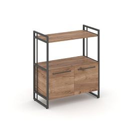 Rift Шкаф 2 ниши широкий RF.SS-22 Дуб Табак/Металл Антрацит 798*396*924 - Фото предпросмотра