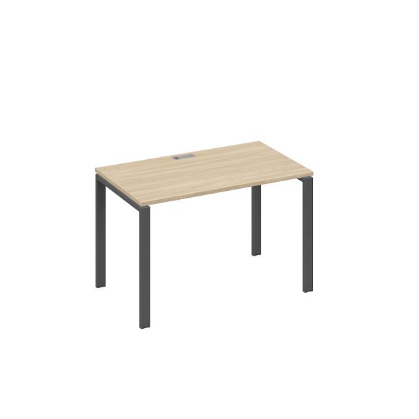 Стол письменный на металлокаркасе UNO A4 А4 Б1 013 БП дуб скандинавский / металлокаркас антрацит - Вид 1