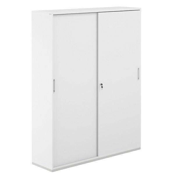 Шкаф-купе 5 ур. 1438х400х1833 / корпус: белый, топ/дно: белый, фасады: белый / Аллегро / Allegro - Вид 1